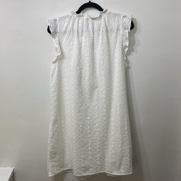 & Other Stories,Women’s,White,Eyelet, Lined,Mini Dress. Size-US-12 - Picture 3 of 12